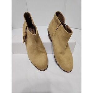 Zodiac‎ Women's W7 Val Western Bootie Cognac Tassel Cowgirl Boot Country Boho